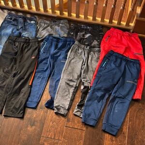 Kids' Assorted Color Jogger Pants and 1 pair of jeans
